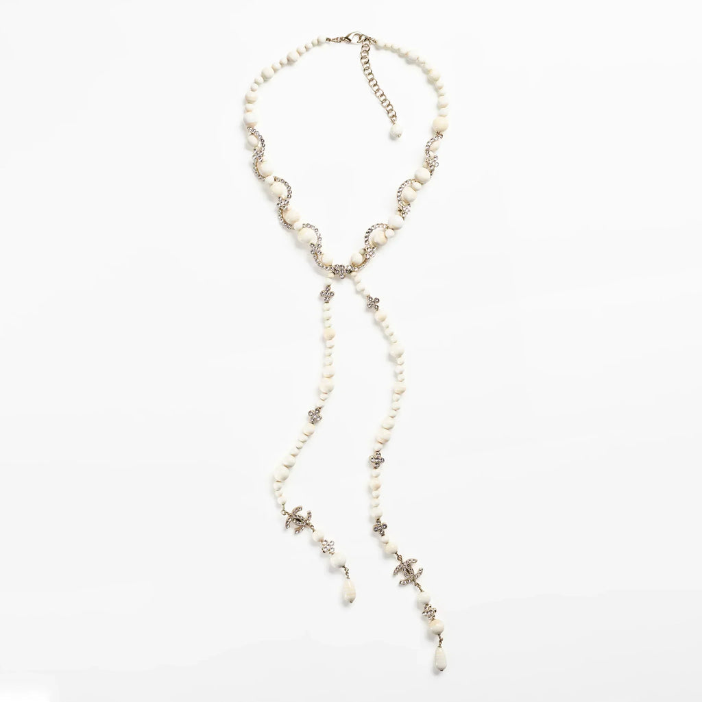 18K  Chanel Pearl Chain Necklace