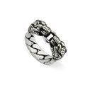 Double Gucci Tiger Head Chain Ring