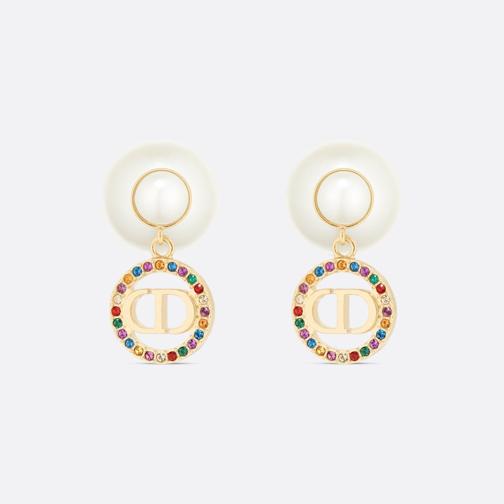 18K Dior Tribales Multicolor Crystals Earrings
