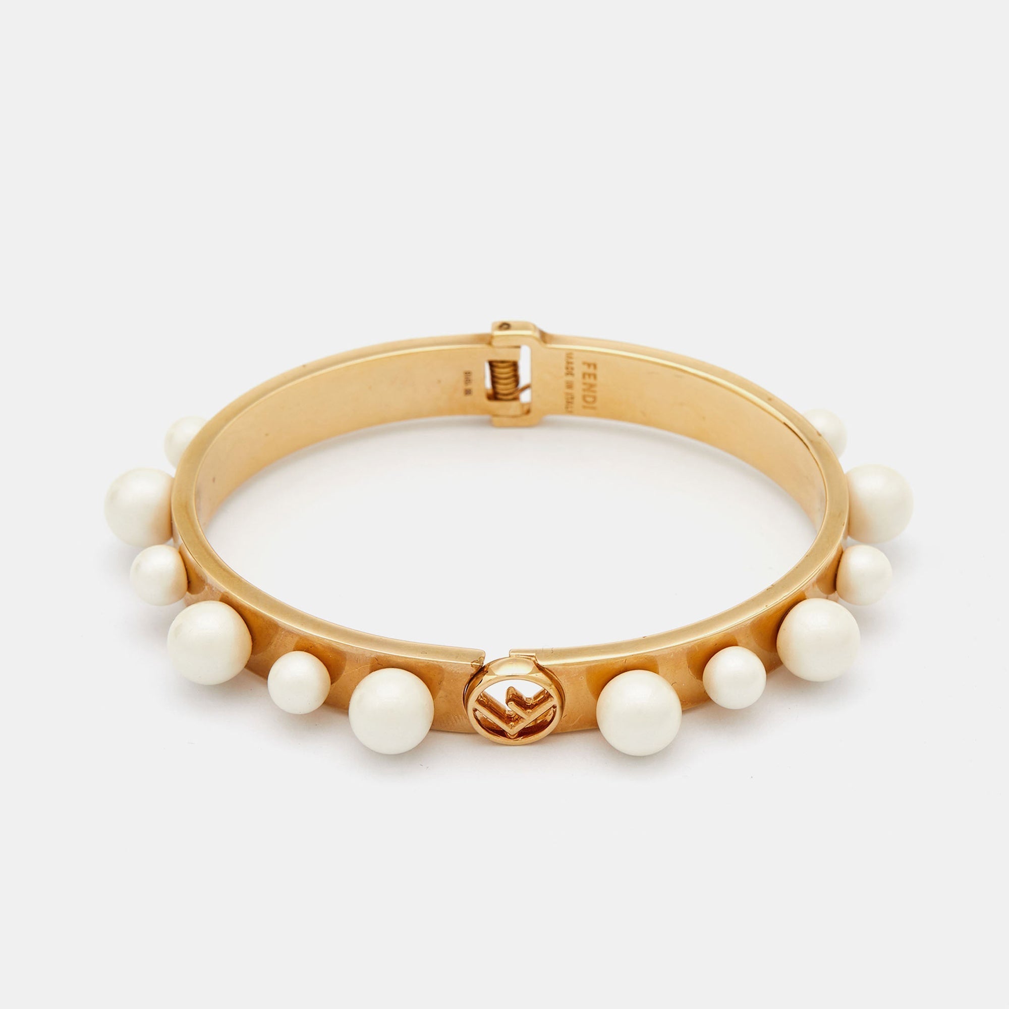 18K Fendi Pearls Bracelet