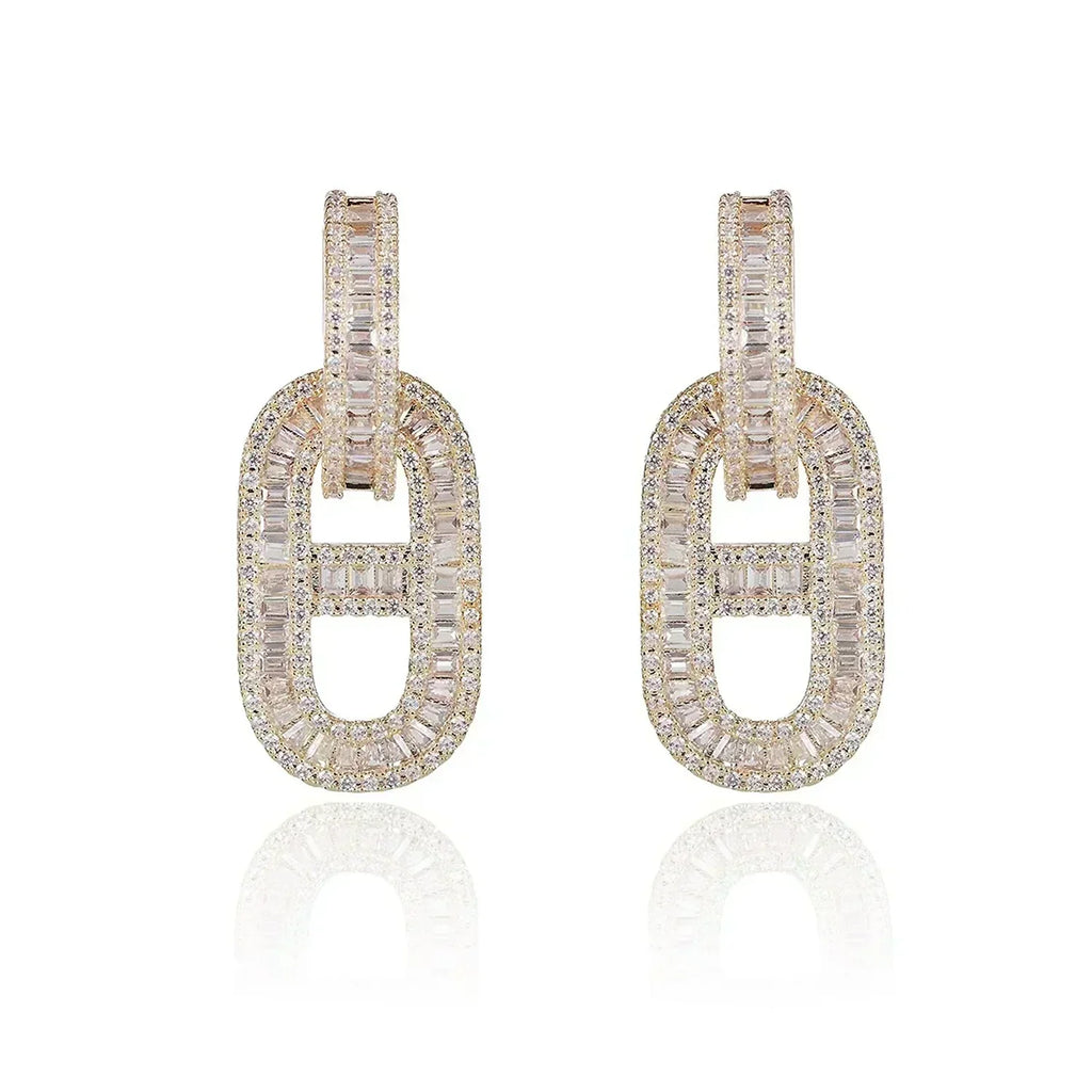 18K Diamonds Hermes Earrings