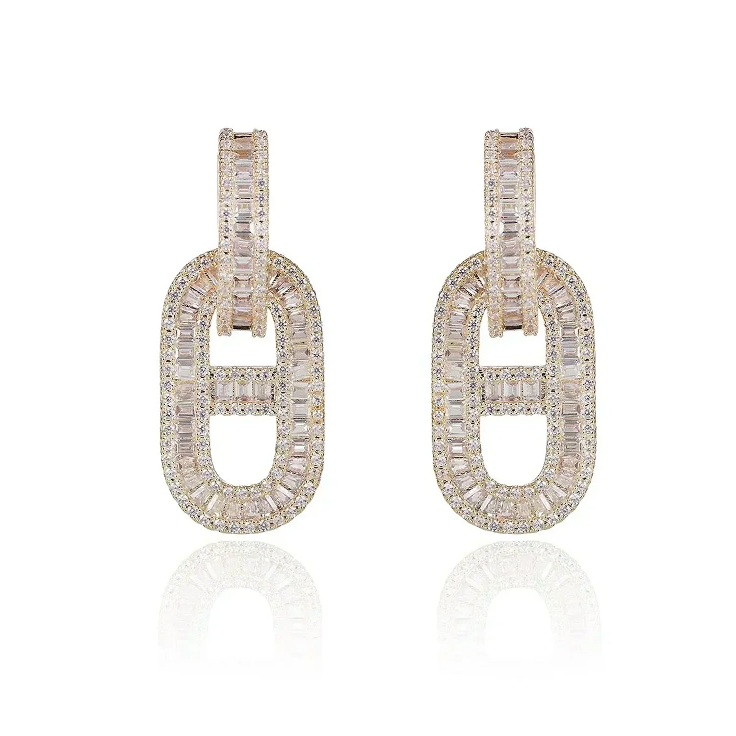18K Diamonds Hermes Earrings
