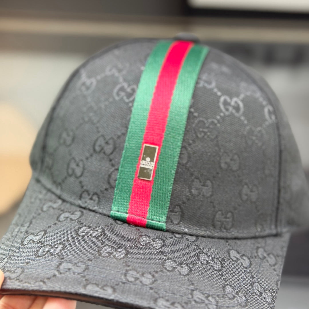 Premium Streetwear Baseball Cap with Signature Stripe & Monogram