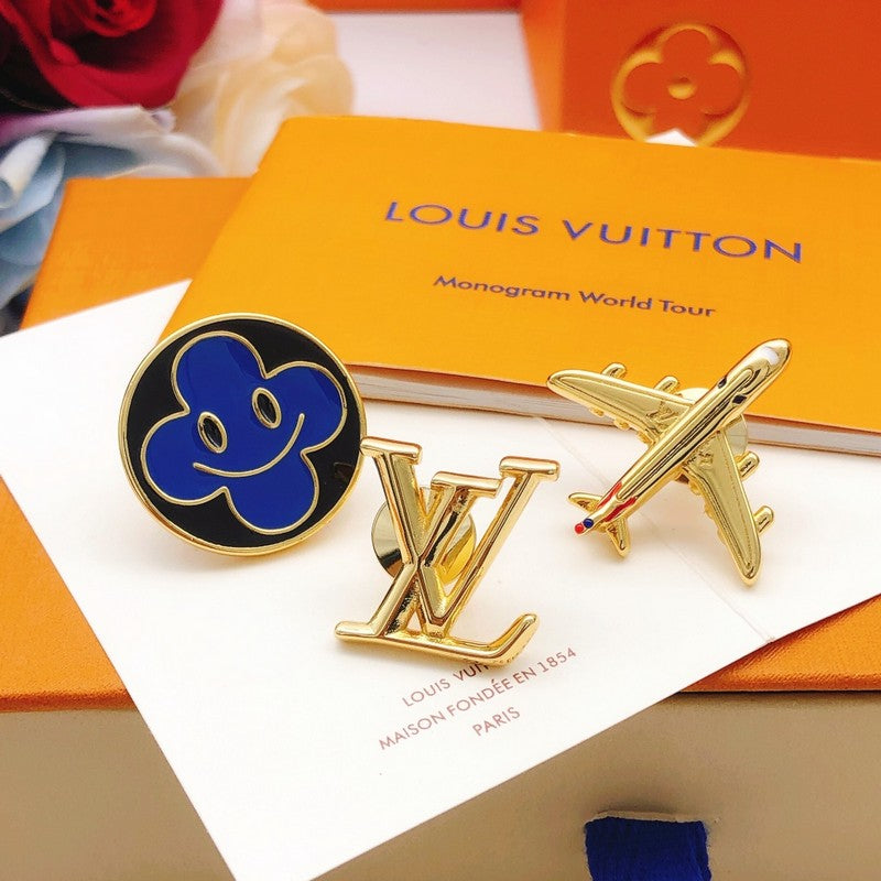 18K Louis Vuitton Plane Brooch