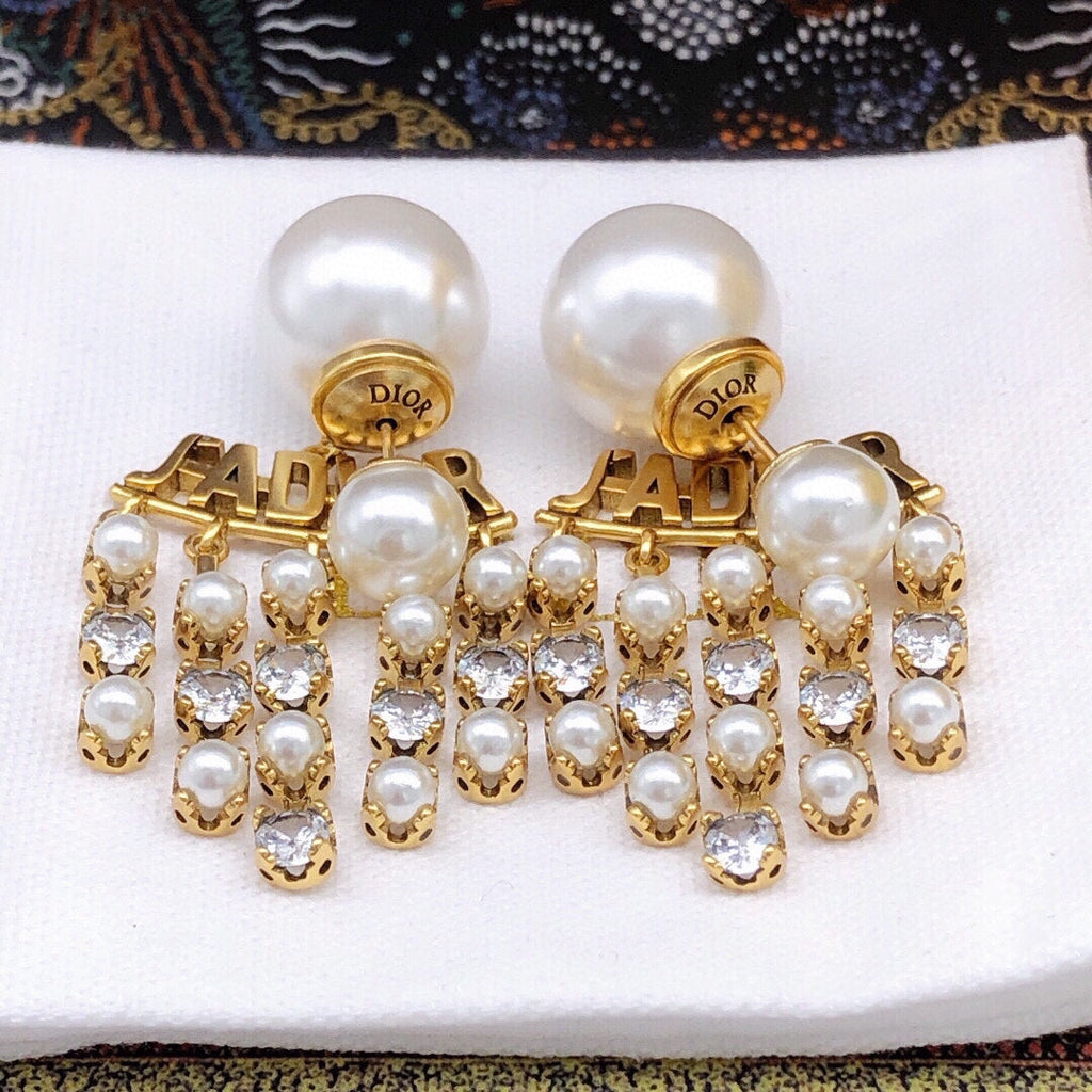 18K Dior J'Adior Pearl Earrings